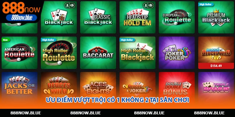 Ưu điểm vượt trội có 1 không 2 tại sân chơi
